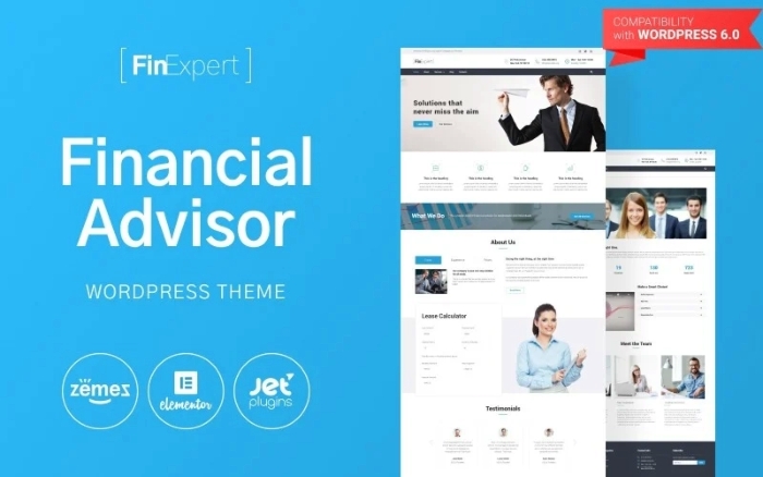 FinExpert – Financial Advisory Company Responsive WP Theme 1.0.1