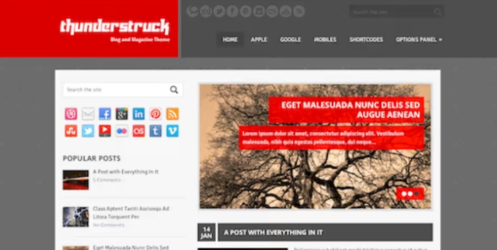 Thunderstruck – Eye-Catching Colorful WP Theme 1.1.2