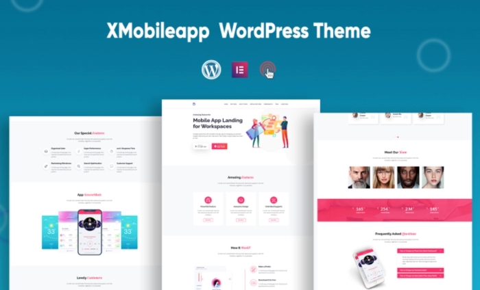 XMobileapp – Mobile App One page WordPress Theme 1.0.0