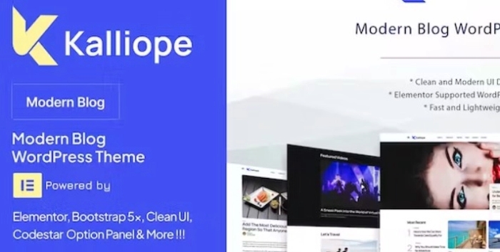 Kalliope – Modern Blog WordPress Theme 1.5