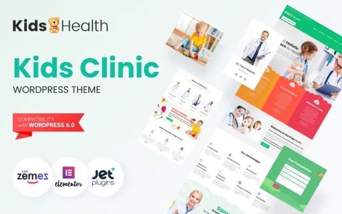 KidsHealth – Kids Clinic WordPress Theme 1.0.1