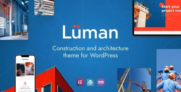 Luman – Construction WordPress Theme 1.5.1