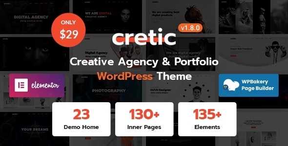 Cretic β Creative Agency WordPress Theme 1.8.0
