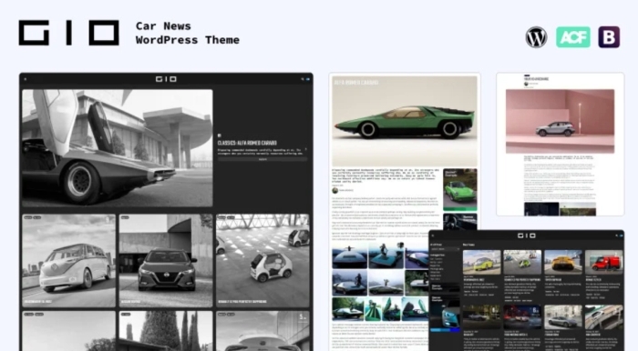 GIO – Car News WordPress Theme 1.0.2