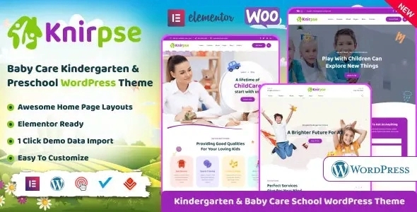 Knirpse – Kindergarten & Baby Care WordPress Theme 1.5.6