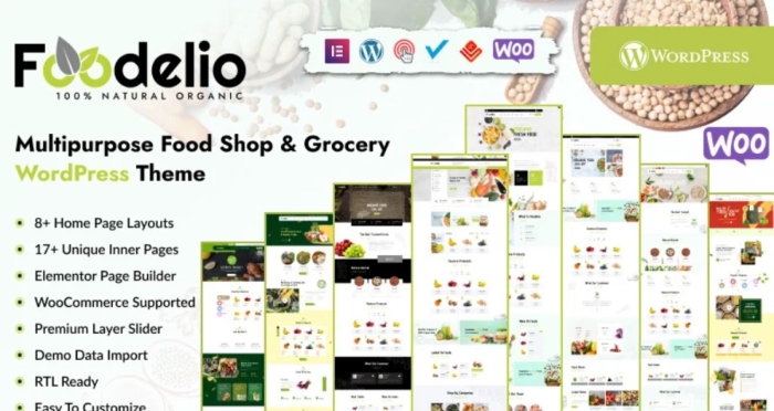 Foodelio – Multipurpose Food Shop Grocery WP Theme 1.4