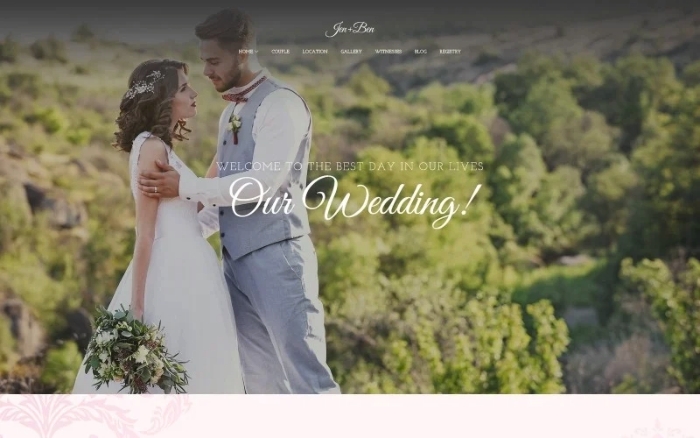 Jen+Ben – One Page Wedding WordPress Theme 1.0.0