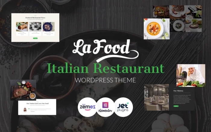La Food – Italian Restaurant Responsive WordPress Theme 1.0.1