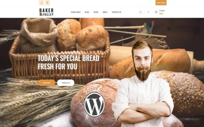 Baker Valley - Bakery and Pastry Shop WP Theme 1.0.0