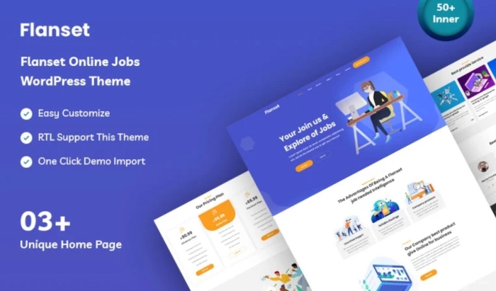 Flanset - Online Jobs WordPress Theme 1.0.1