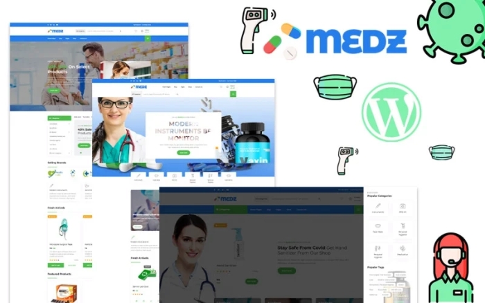 Medz – Medical Shop and Medical Equipment WP Theme 1.0.0