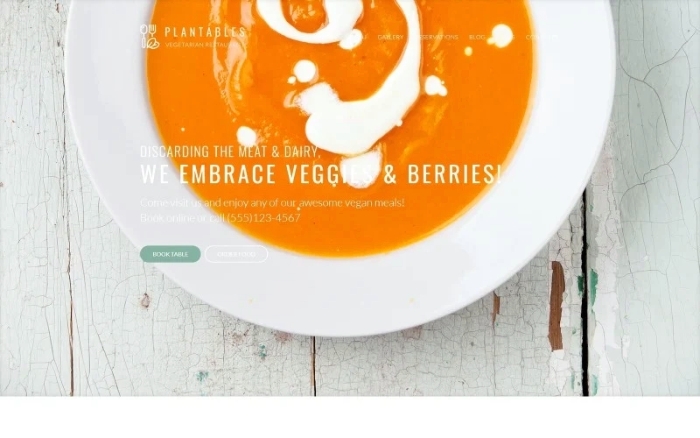 Plantables – Vegetarian Restaurant WordPress Theme 1.0.0