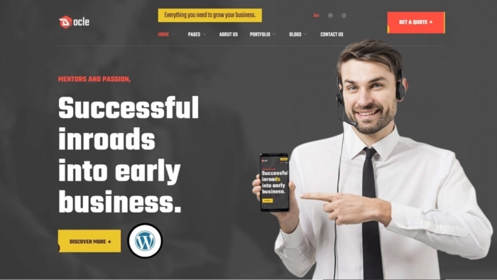 Docle – Digital Agency Services WordPress Theme 1.0.2