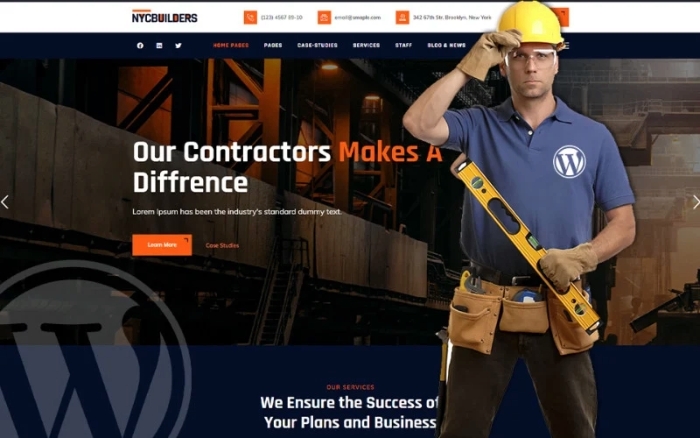 NYC Builders – Building Construction WordPress Theme 1.1.4