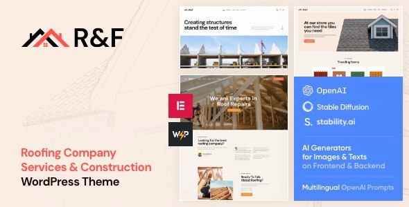 R&F - Roof & Floor WordPress Theme 1.0.0