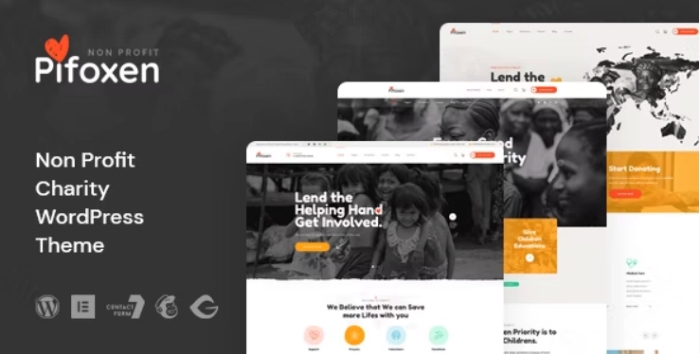 Pifoxen β Nonprofit Charity WordPress Theme 1.1