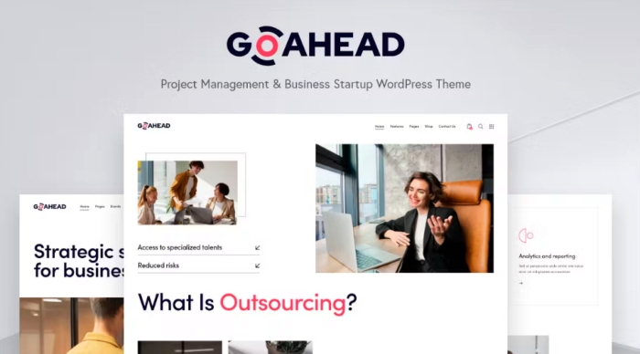 GoAhead – Business Startup WordPress Theme 1.2.0