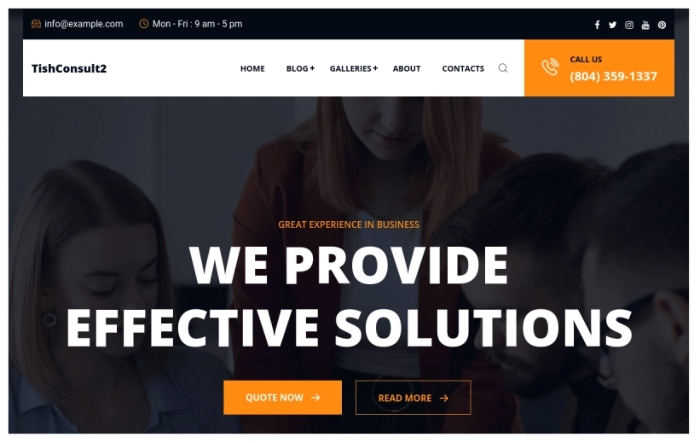 TishConsult2 – Business and Consulting WordPress Theme 1.0.0