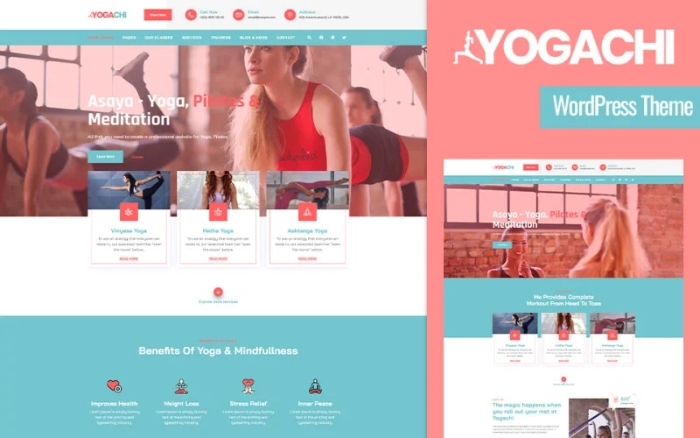 Yogachi – Yoga And Fitness WordPress Theme 1.0.0