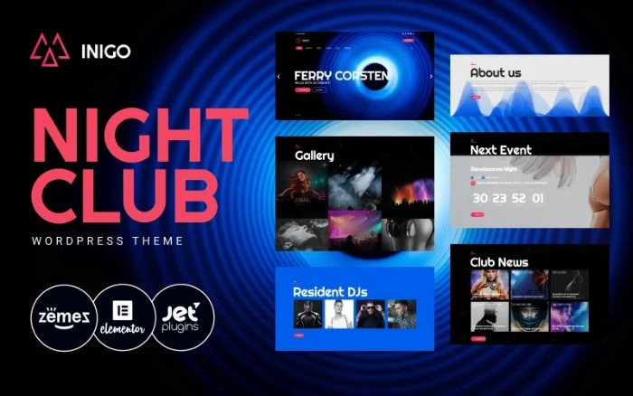 Inigo – Night Club Responsive WordPress Theme 1.0.1