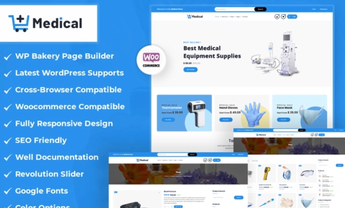 Medical Store WooCommerce WordPress Theme 1.0.8