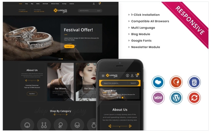 Luxolite – The Jewelry Store WP Theme 1.0