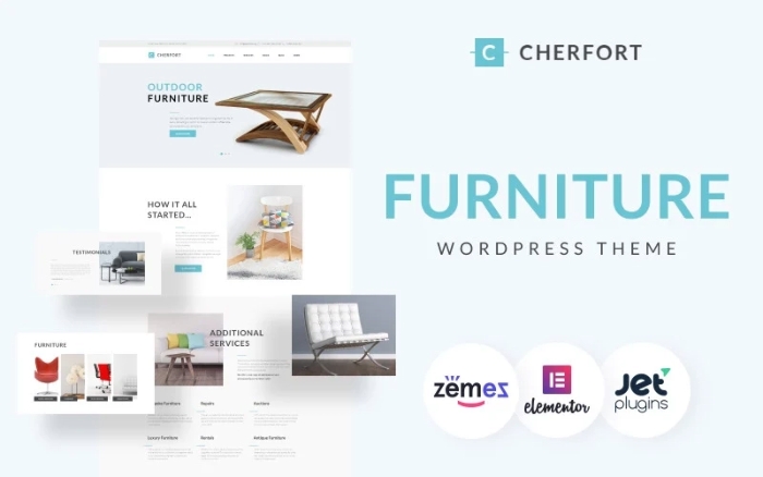 Cherfort – Furniture Company Responsive WordPress Theme 1.0.1