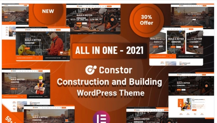 Constor – Construction and Building Responsive WP Theme 1.0.1