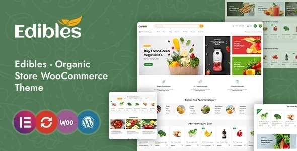 Edibles – Organic & Food Store Elementor WooCommerce Theme 1.0.0
