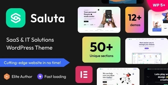 Saluta – SaaS & IT Solutions WordPress Theme 1.05