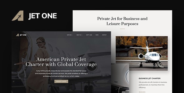 Jet One - Private Airline WordPress Theme 1.2.6