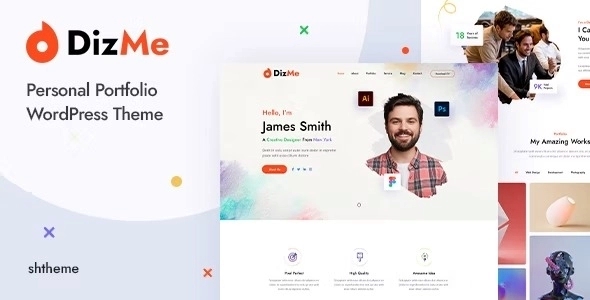 Dizme – Personal Portfolio WordPress Theme 1.0