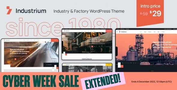 Industrium – Industry & Factory WordPress Theme 1.2