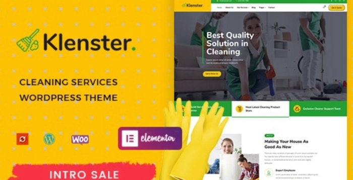 Klenster – Cleaning Services WordPress Theme 1.0.9