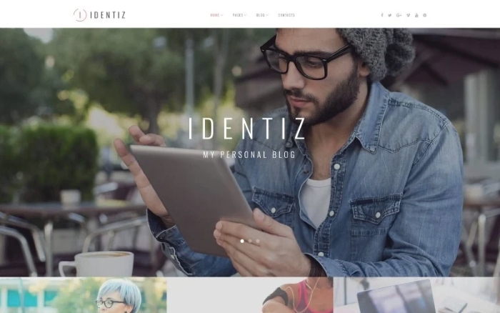 Identiz – Personal Blog WordPress Theme 1.0.0