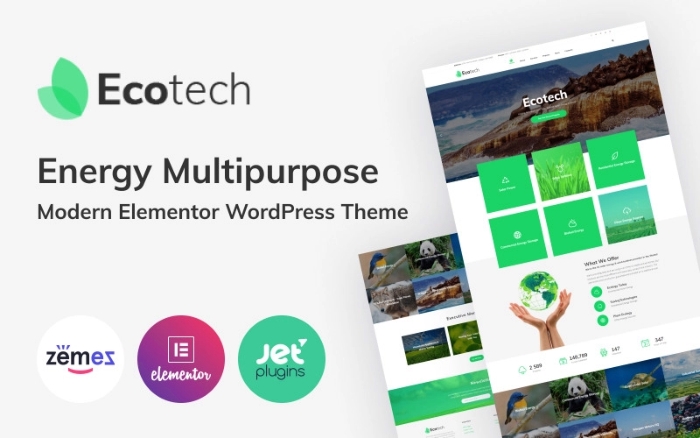 Ecotech – Energy Multipurpose Modern Elementor WP Theme 1.0.0