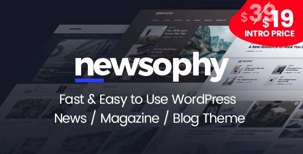Newsophy – Fast and Easy to Use WordPress News and Blog Theme 1.2.0