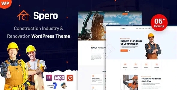 Spero – Construction Industry WordPress Theme 1.1