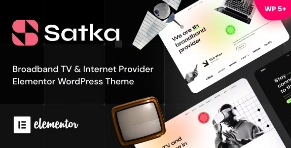 Satka – Satellite TV & Internet Provider WP Theme 1.08