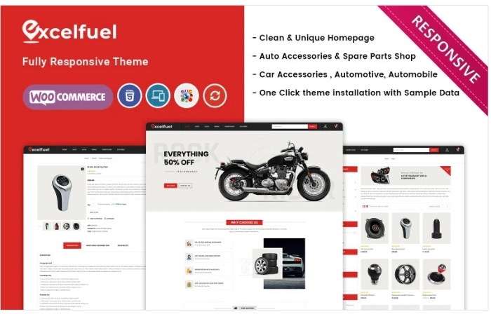 Excelfuel – The Automobile Store Responsive WP Theme 1.0