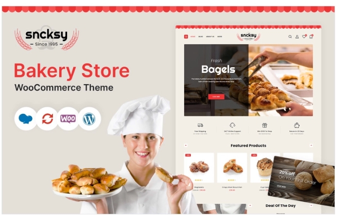 Sncksy - The Bakery Store Responsive WooCommerce Theme 1.1.0