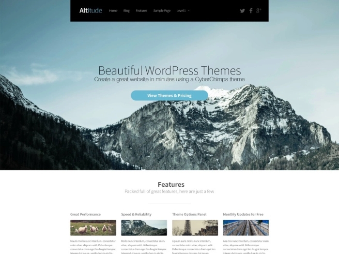 CyberChimps Altitude Premium WordPress Theme 2.0