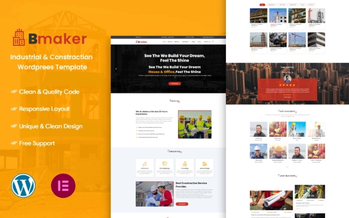 Bmaker – Construction WordPress Theme 1.0.0
