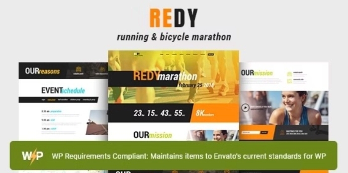 Redy – Marathon & Running Sports WordPress Theme 1.3.0