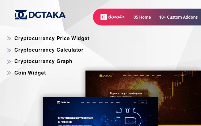 Dgtaka – CryptoCurrency WordPress Theme 1.0.2