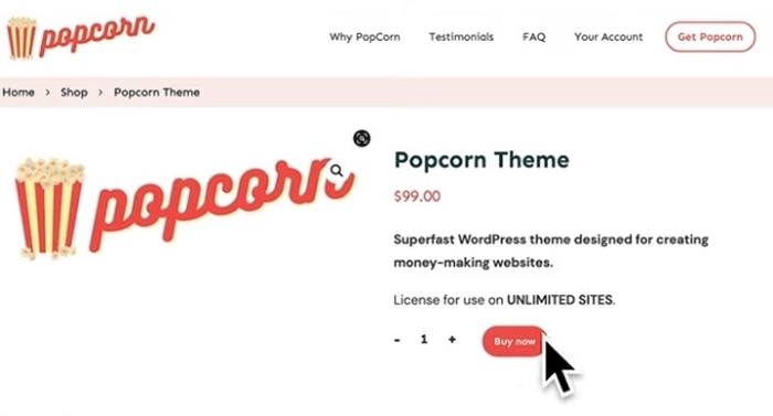 Popcorn Theme Full Site Editor (Popcorn Theme Addon) 0.1.5