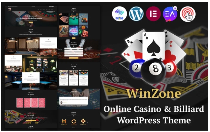 WinZone – Online Casino & Billiard WordPress Theme