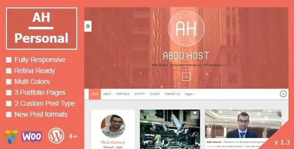 AH Personal – Creative Resume & Blog Theme 1.3