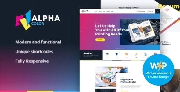AlphaColor - Type Design Agency & 3D Printing Services WP Theme 1.4.7