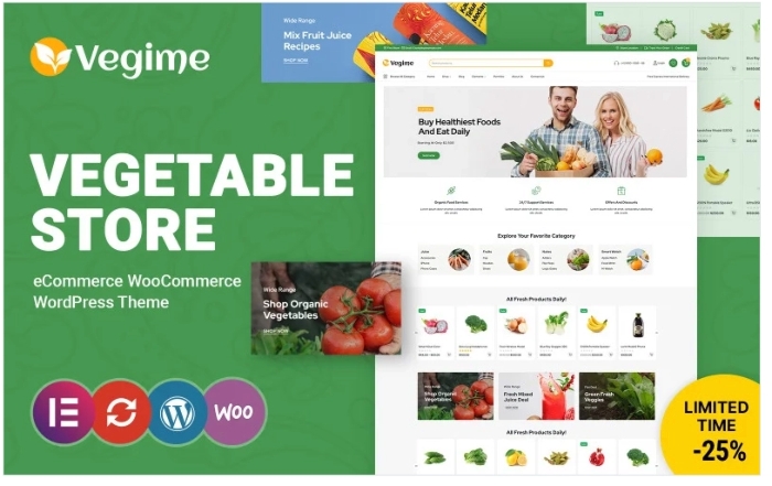 Vegime Vegetable and Grocery WooCommerce Theme 1.0.0